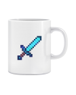 Puodelis  Minecraft sword blue